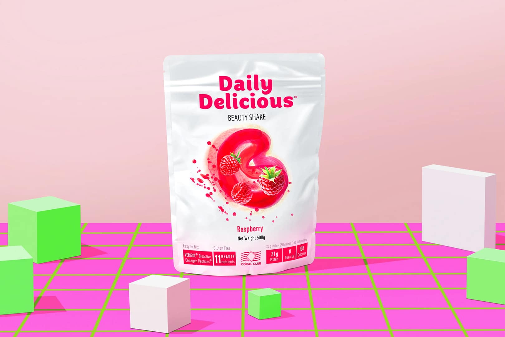 Daily Delicious - koktajl proteinowy - Malina - Image 2